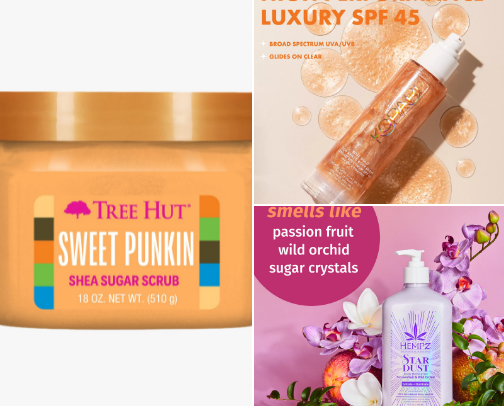 Body care favs cover photo collage