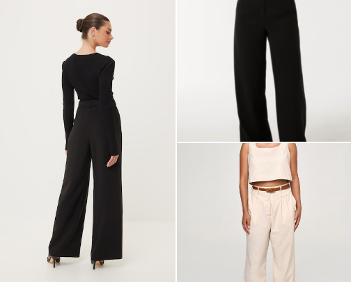 My favourite petite wide leg pants cover photo collage