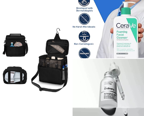 Dorm Room Skincare Fridge Faves & Budget Hacks cover photo collage