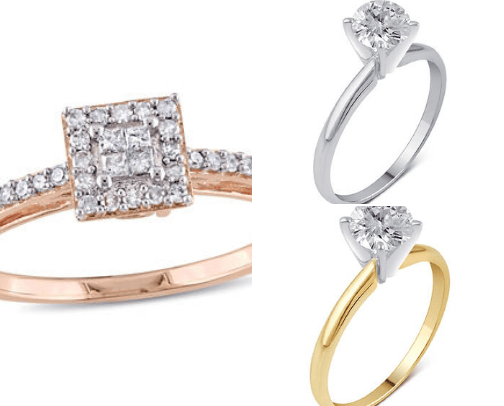 Extraordinary diamond rings for your personal queen. cover photo collage