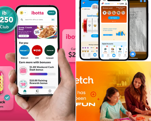 Apps to save and earn money! cover photo collage