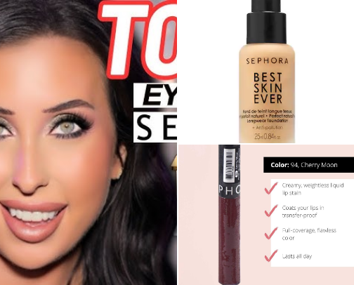 Produits maquillages cover photo collage