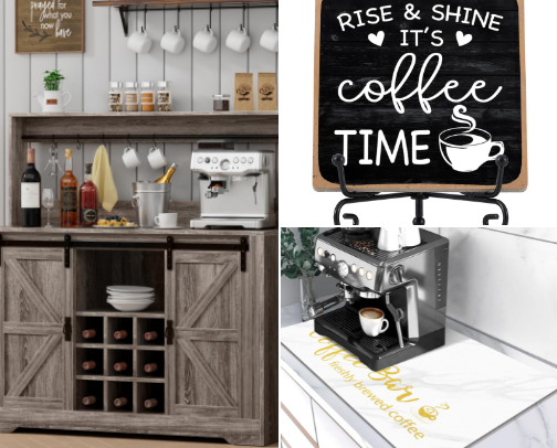 Essential Coffee Bar Products for all coffee lovers cover photo collage