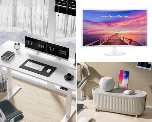 Work From Home Essentials 💻✨️ cover photo collage