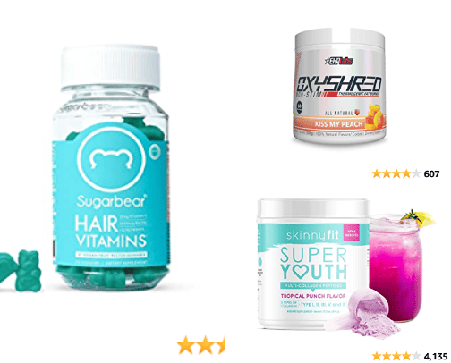 Health and weight loss supplements I use cover photo collage
