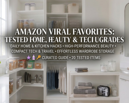 Amazon Viral Favorites: Tested Home, Beauty & Tech Upgrades cover photo collage
