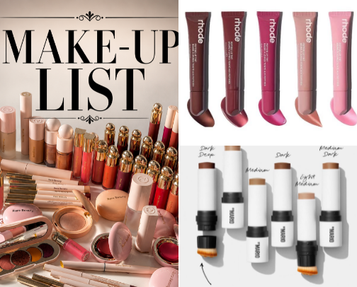 Make-up List cover photo collage