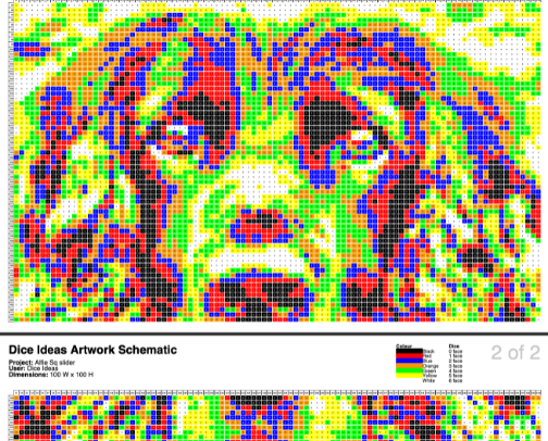 DICE art generator cover photo collage