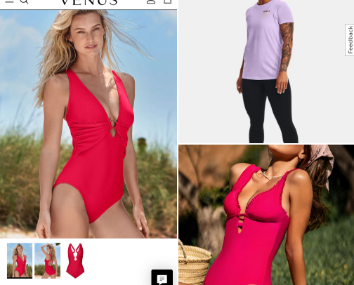 Women’s clothing recs cover photo collage