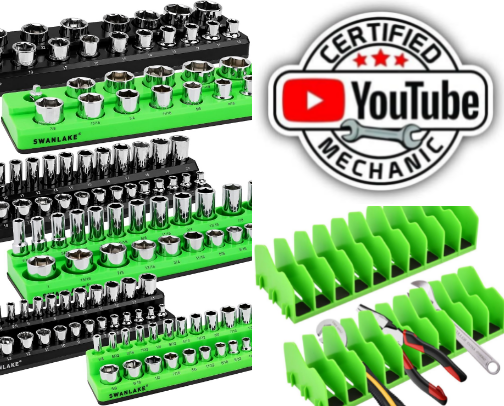 Mechanical tools cover photo collage