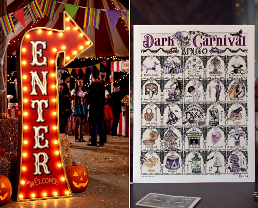 Dark Carnival Halloween Theme cover photo collage