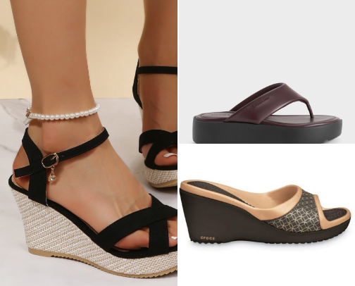 Stylish Women’s Wedge Collection cover photo collage