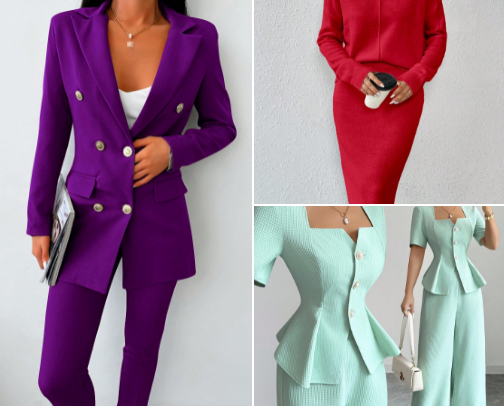 conjuntos de dos piezas elegantes para mujer — looks de oficina, eventos y día a día cover photo collage