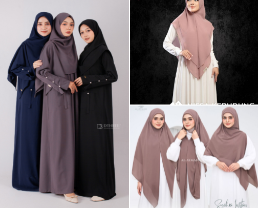 Fashion muslim cover photo collage