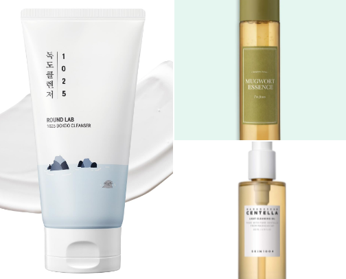 korean skincare for sensitive combination skin ✨ cover photo collage