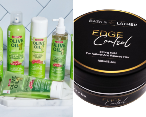 Hair products cover photo collage