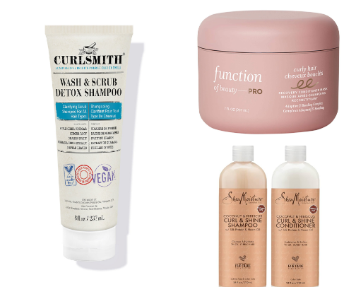 Curly Hair Care cover photo collage