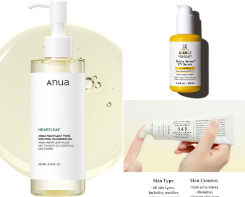 My fav skincare products cover photo collage