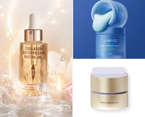Face and body care cover photo collage
