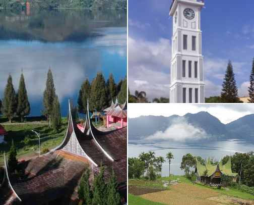 Amazing Places in West Sumatra cover photo collage