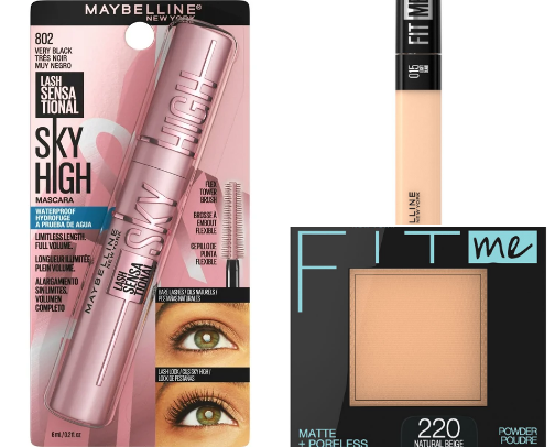 Drugstore makeup cover photo collage