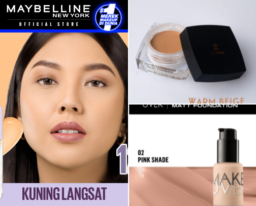 Make up products that use for events cover photo collage