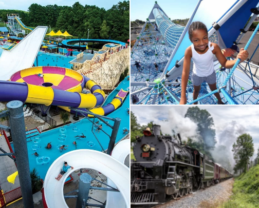 NC Family Fun by Region cover photo collage