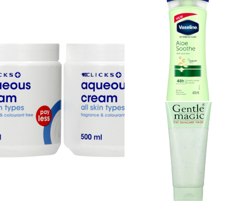 Fullbody products for eczema or sensitive skin cover photo collage