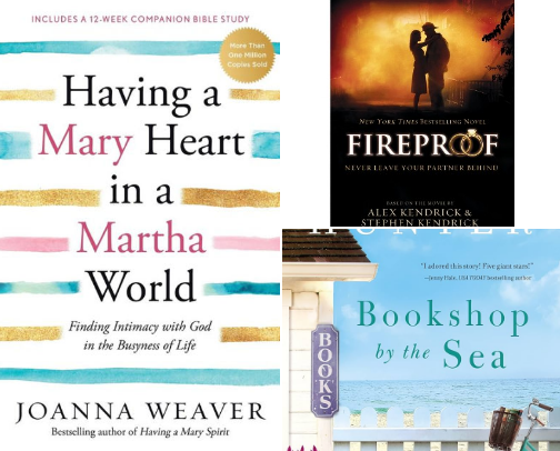 Books: Spiritual Growth & Fiction cover photo collage