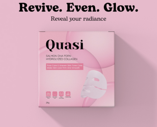 QUASI PINK PDRN MASK buy 1 get 1 free glass skin cover photo collage