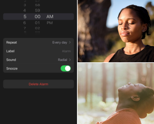 Morning routine cover photo collage
