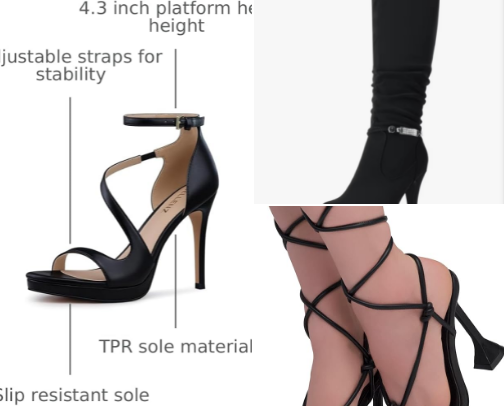 Heels Galore 👠 ✨ cover photo collage