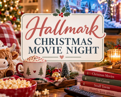 Hallmark Christmas Movie Night cover photo collage