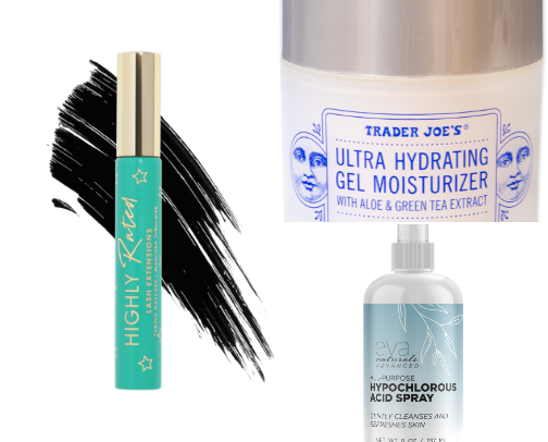 Holy grail “what’s in my cabinet” finds for sensitive skin. cover photo collage