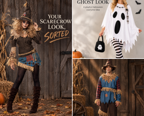 🎃 Spooky & Cute | Halloween Costume Inspo 👻 cover photo collage