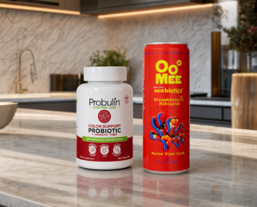 Everything Starts in Your Gut and Your Gut Has Been Trying to Tell You — Probiotics, Fiber & Digestive Supplements on Amazon cover photo collage