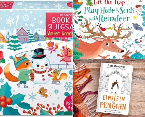 Winter Fun Books for Kids cover photo collage