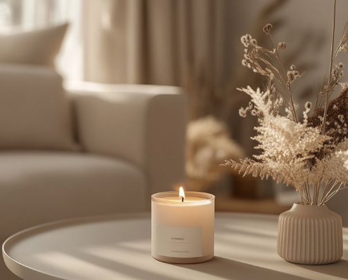 Cozy Candles cover photo collage