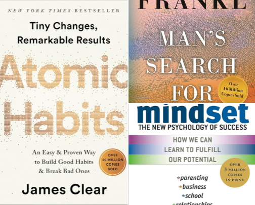 Books that will fix your routine, mindset, and your mood cover photo collage