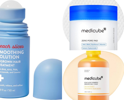 My go to skin care products cover photo collage