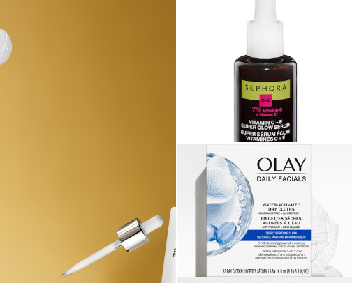 Skin care cover photo collage