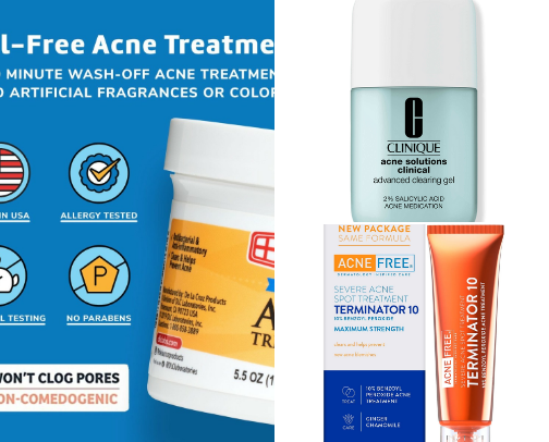 Acne Breakout/Prevention Products cover photo collage
