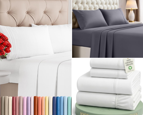 Best Seller Cooling Bed Sheets cover photo collage
