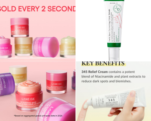 My top Fav korean skincare products that I can't live without ✨️ cover photo collage