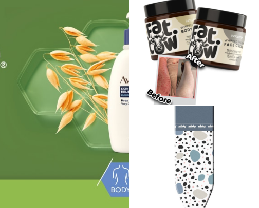 For eczema and sensitive skin cover photo collage