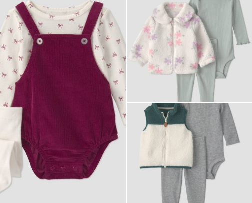 Baby’s clothes cover photo collage