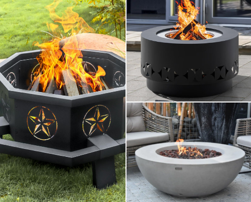 Fire Pits cover photo collage