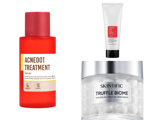 My Ultimate Skincare Routine for Acne-prone skin cover photo collage