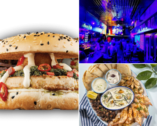 Mouthwatering,delicious food from different Restaurants. cover photo collage