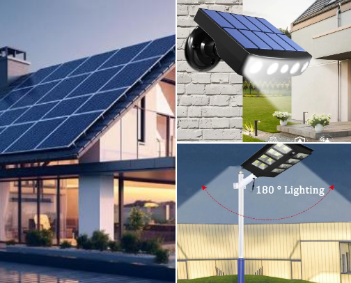 Eco-Friendly Solar Solutions cover photo collage